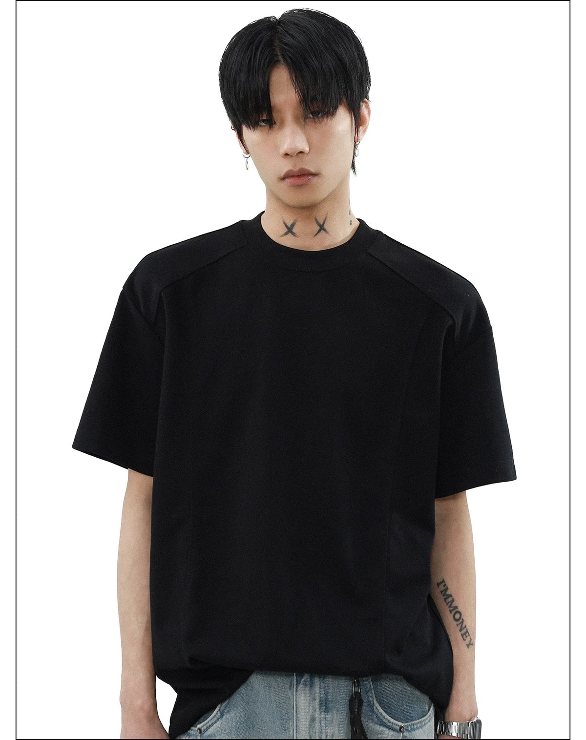 Silverline Seam Detail Relaxed Tee - Notkicks