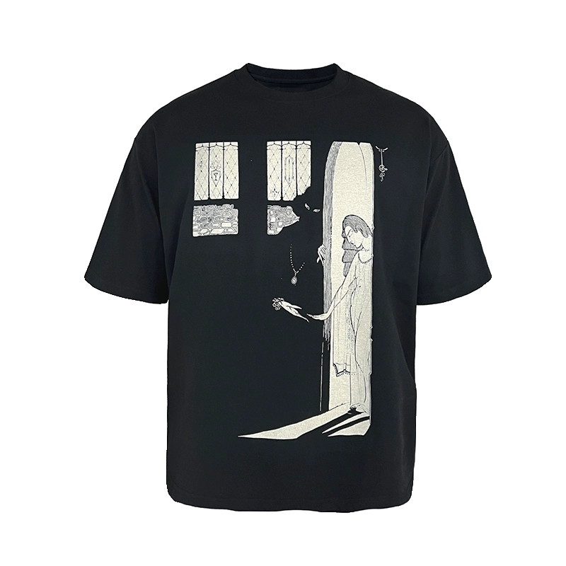 Gothic Doorway Illustration Graphic Tee - Notkicks