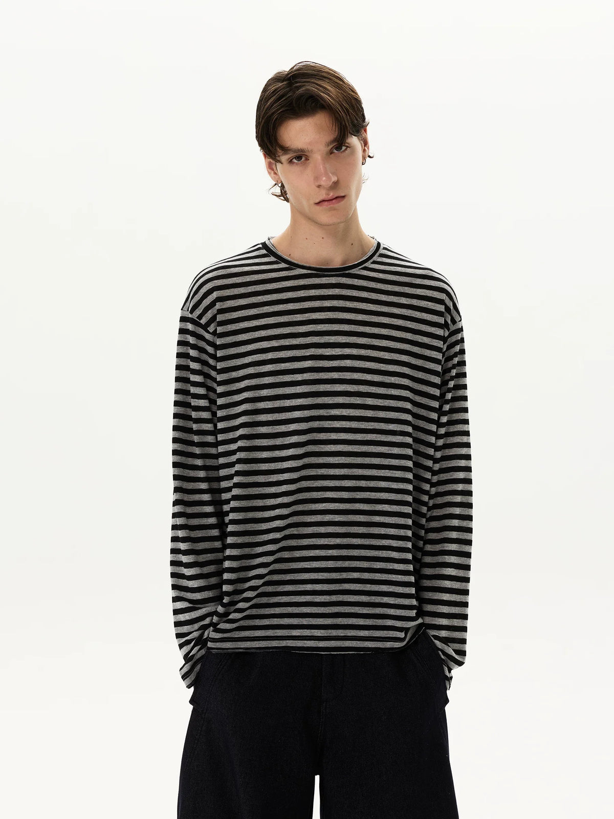 Tide Slouch Stripe Long Sleeve Tee - Notkicks