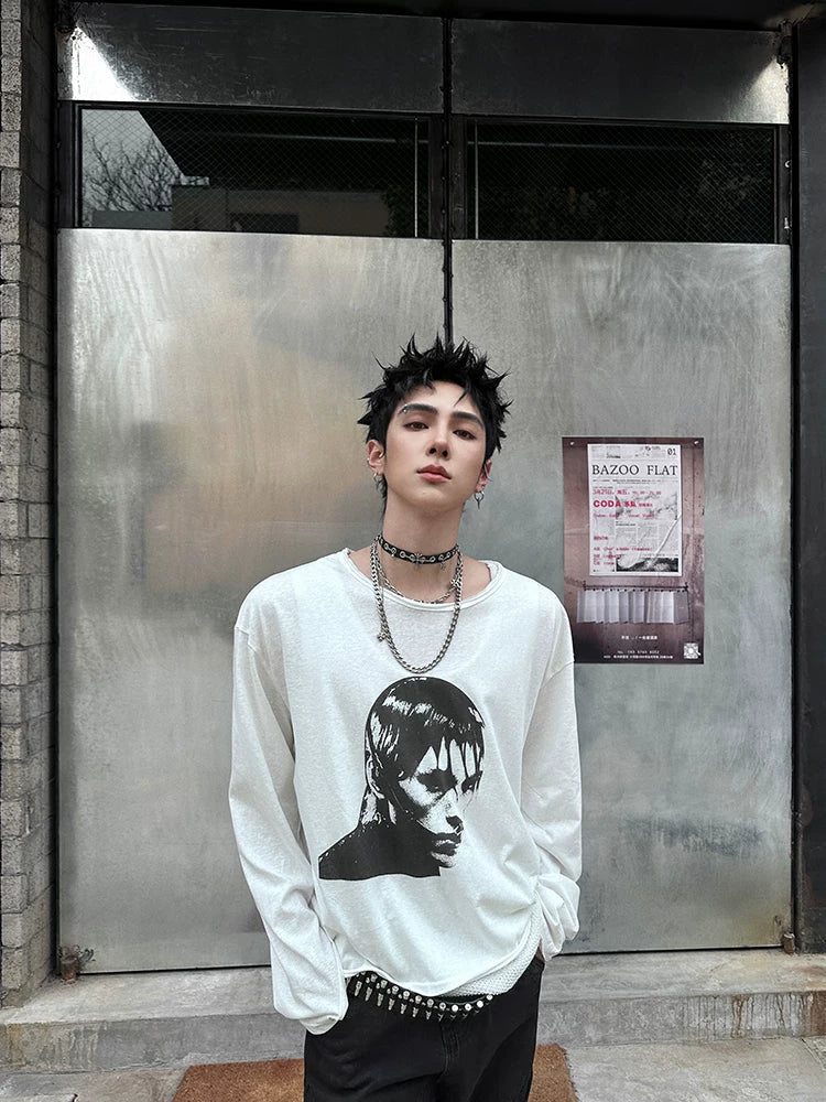Vivid Void Portrait Longsleeve Tee - Notkicks