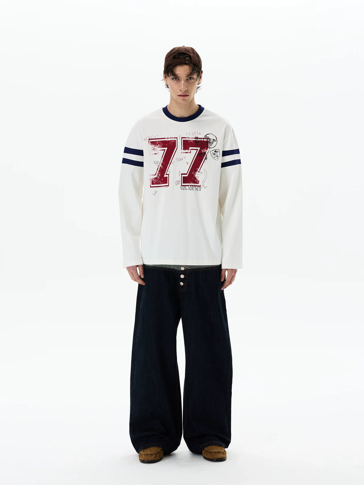 Chalkboard 77 Varsity Longsleeve Tee - Notkicks
