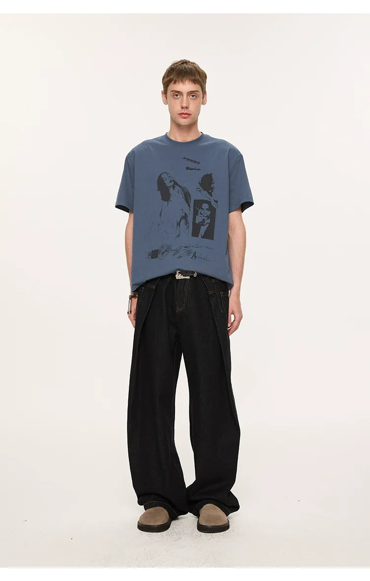 UPF 50+ Graphic Print T-Shirts - Notkicks
