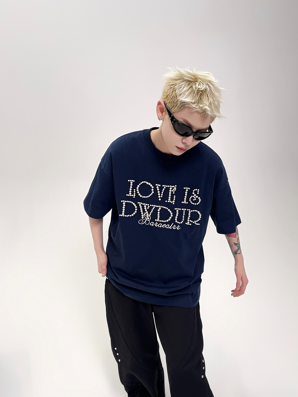 Love Is Dydup Pearl Lettering Tee - Notkicks