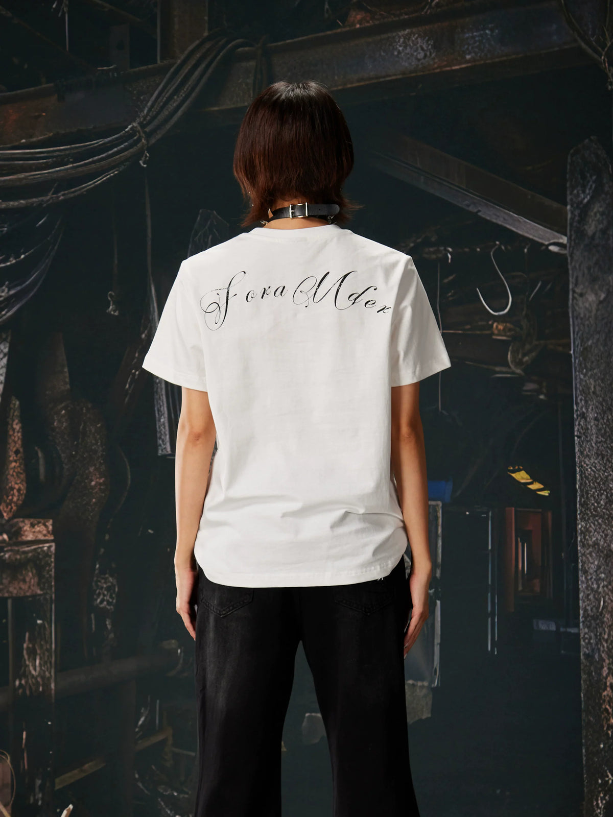 Sanctum Script Cross Graphic Tee - Notkicks