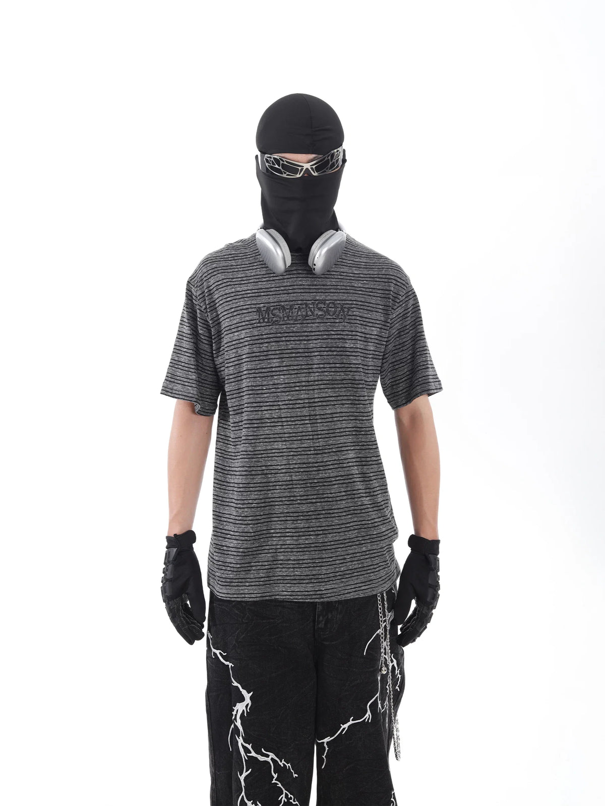 Fracture Fade Striped Tee - Notkicks
