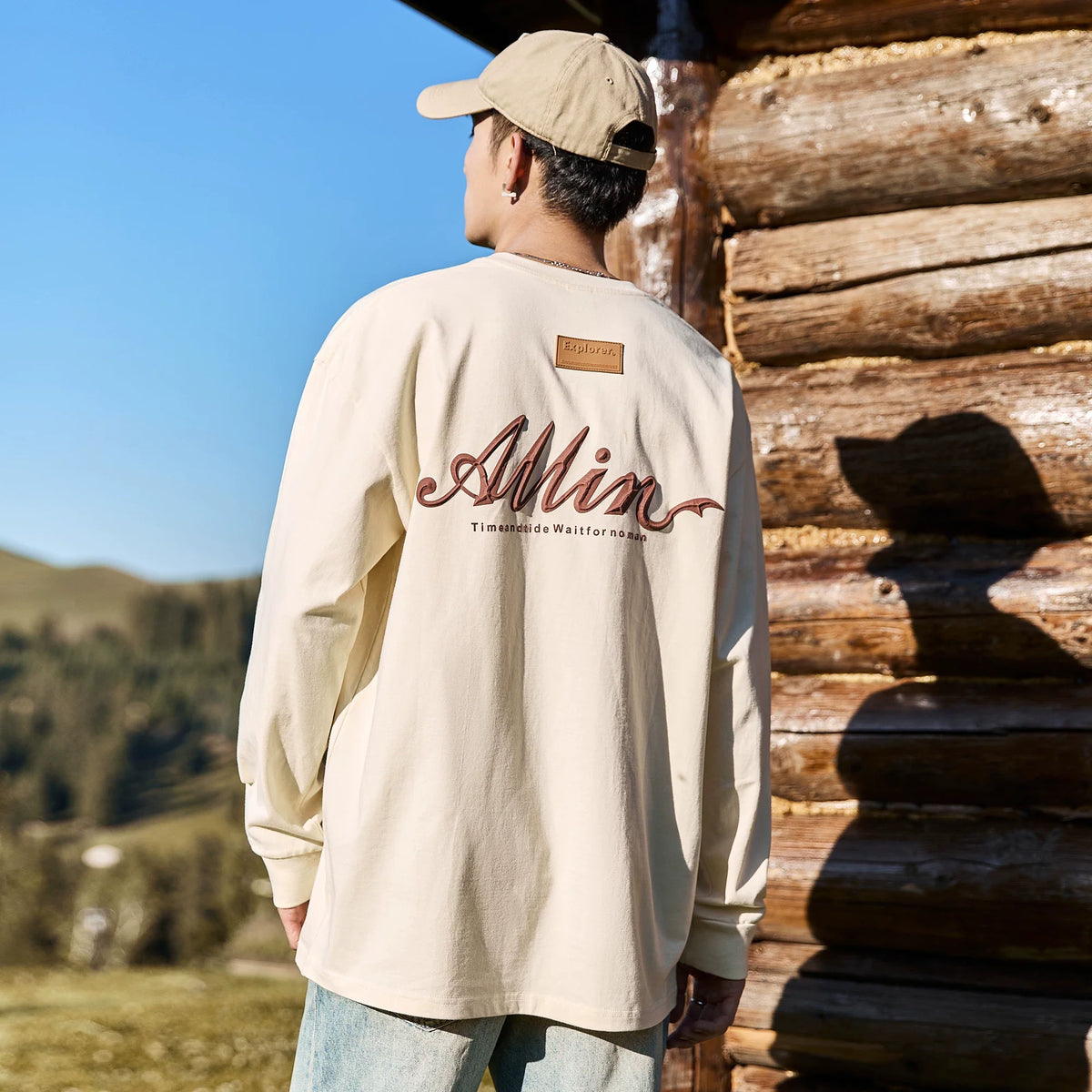 Alpine Script Graphic Long Sleeve Tee - Notkicks