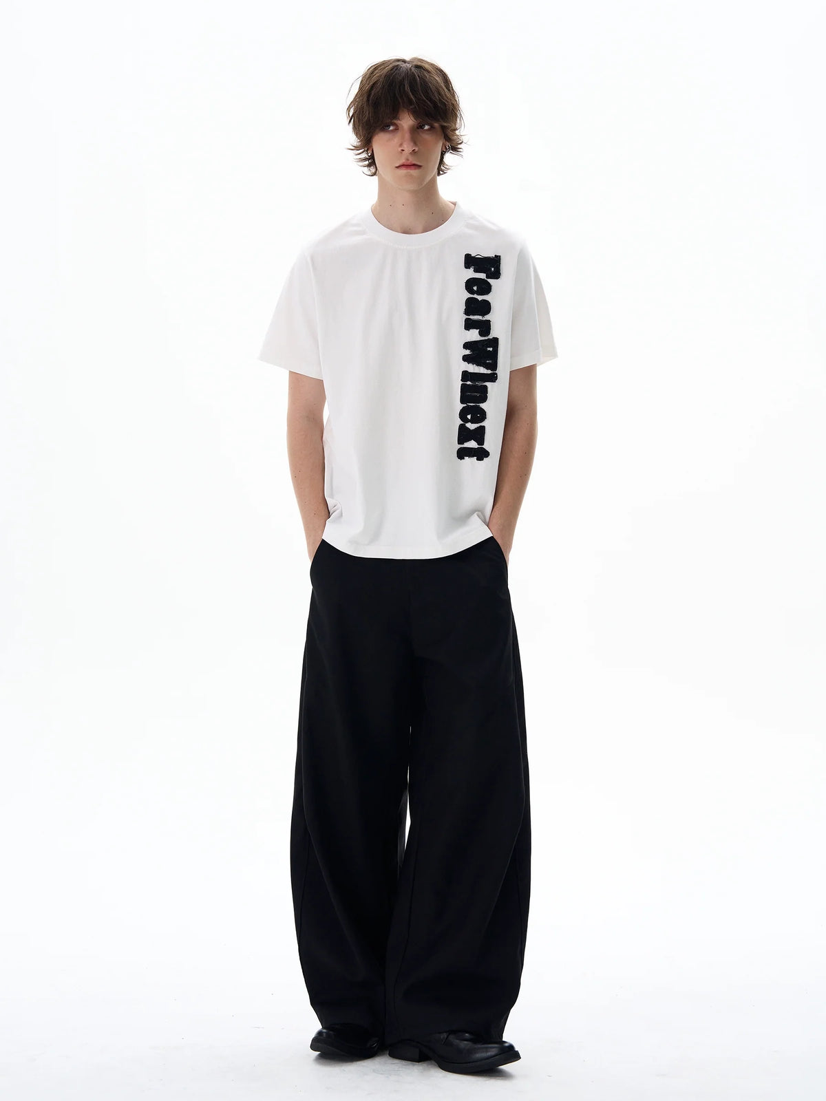 Fuzzy Script Vertical Tee - Notkicks