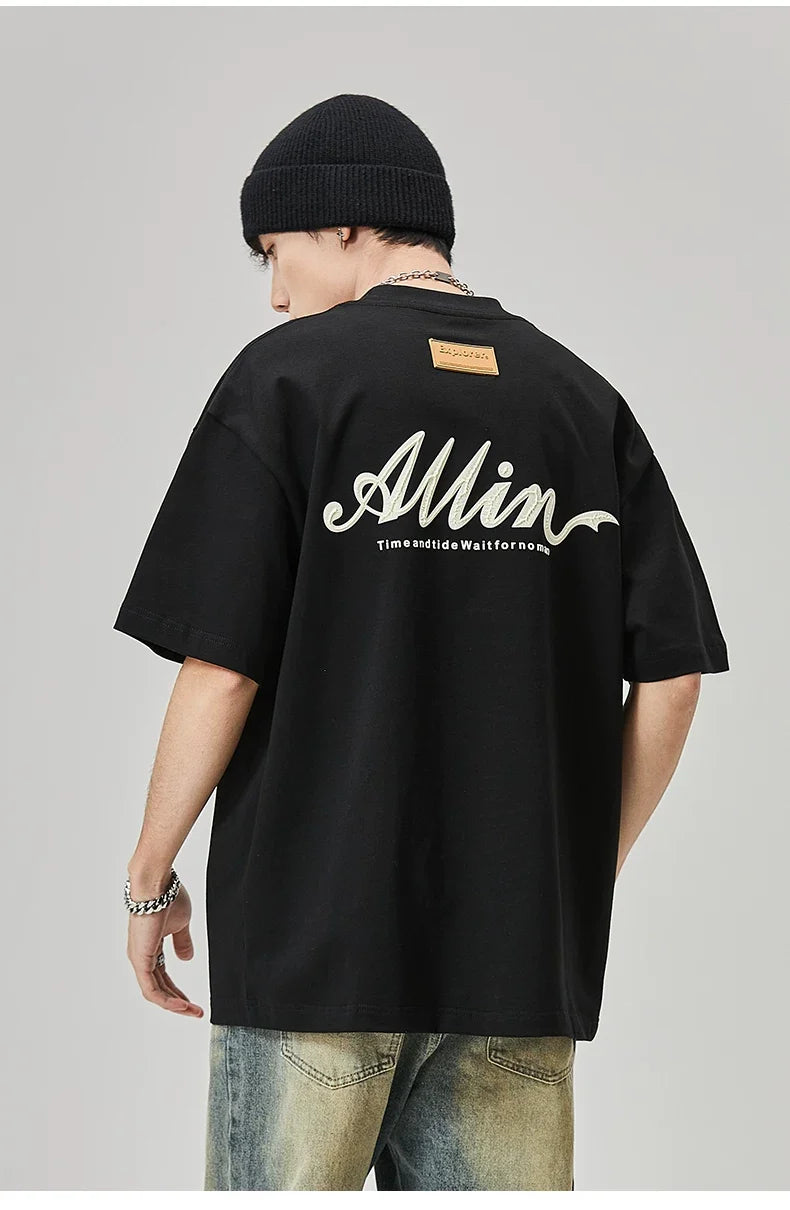 Heritage Script Graphic Oversized Tee - Notkicks