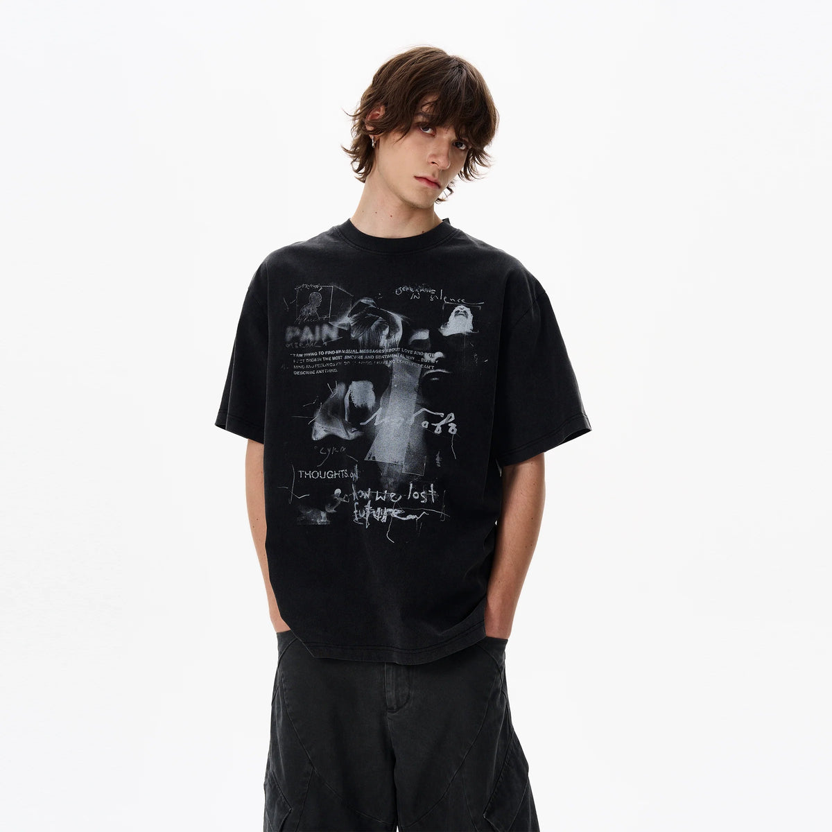 Abstract Grunge Graphic Tee - Notkicks