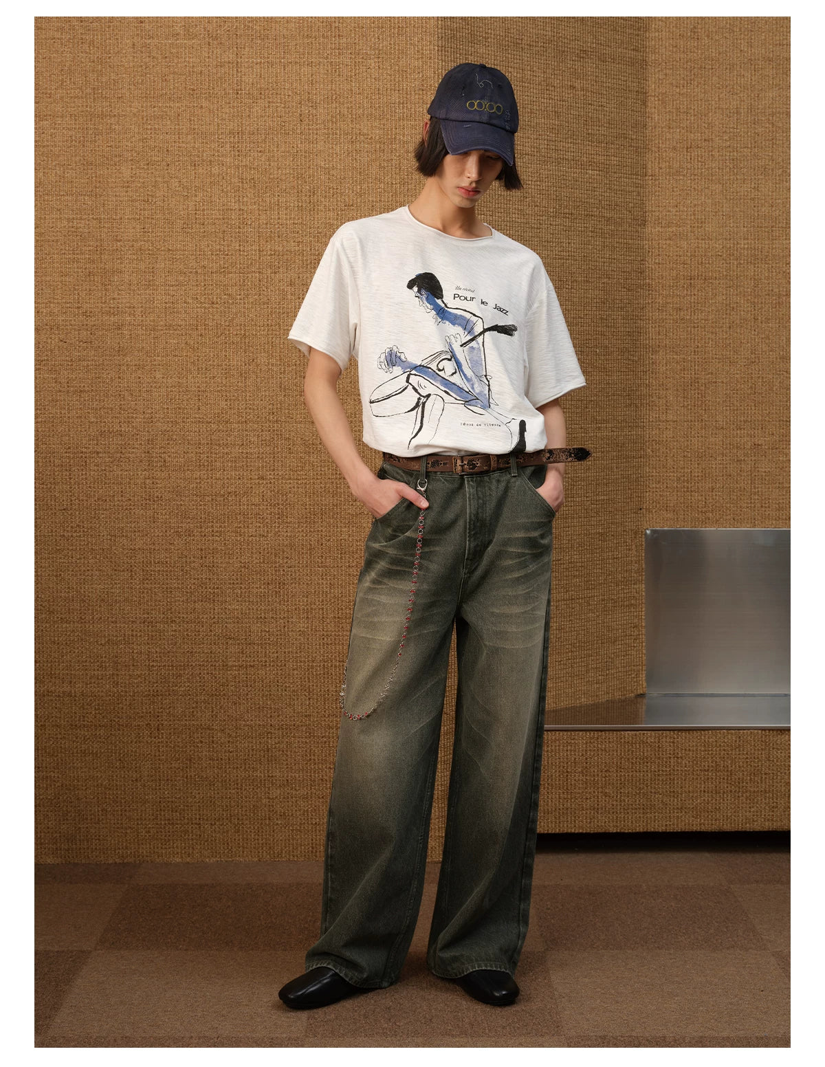 Jazz-Inspired Sketch Graphic Tee - Notkicks
