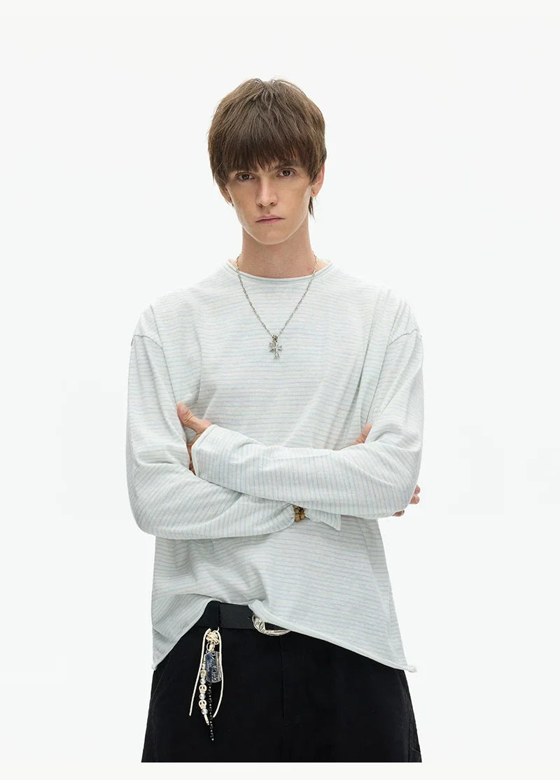 Tidal Stripe Layered Long Sleeve Tee - Notkicks