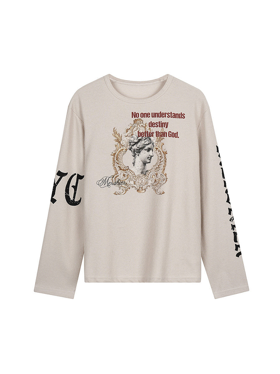 Men's Waffle Oversized Long-Sleeve Tee - Notkicks