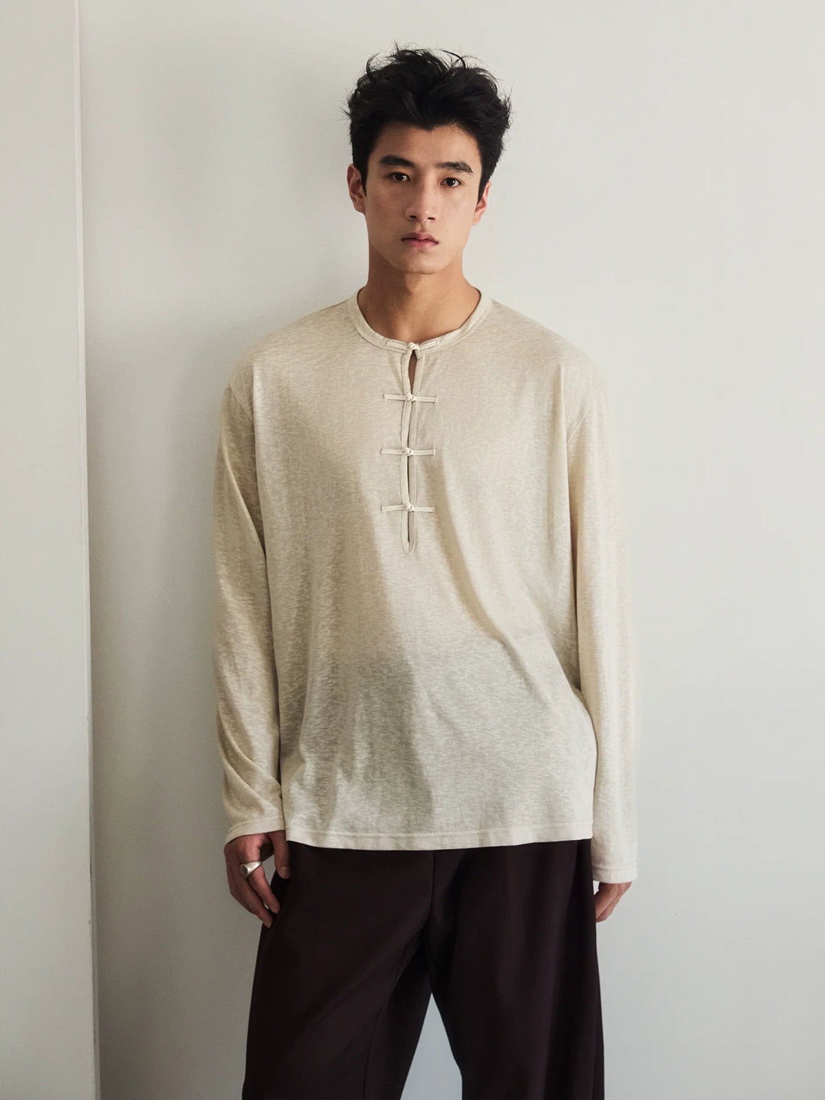 InkLatch Drape Henley Tee - Notkicks