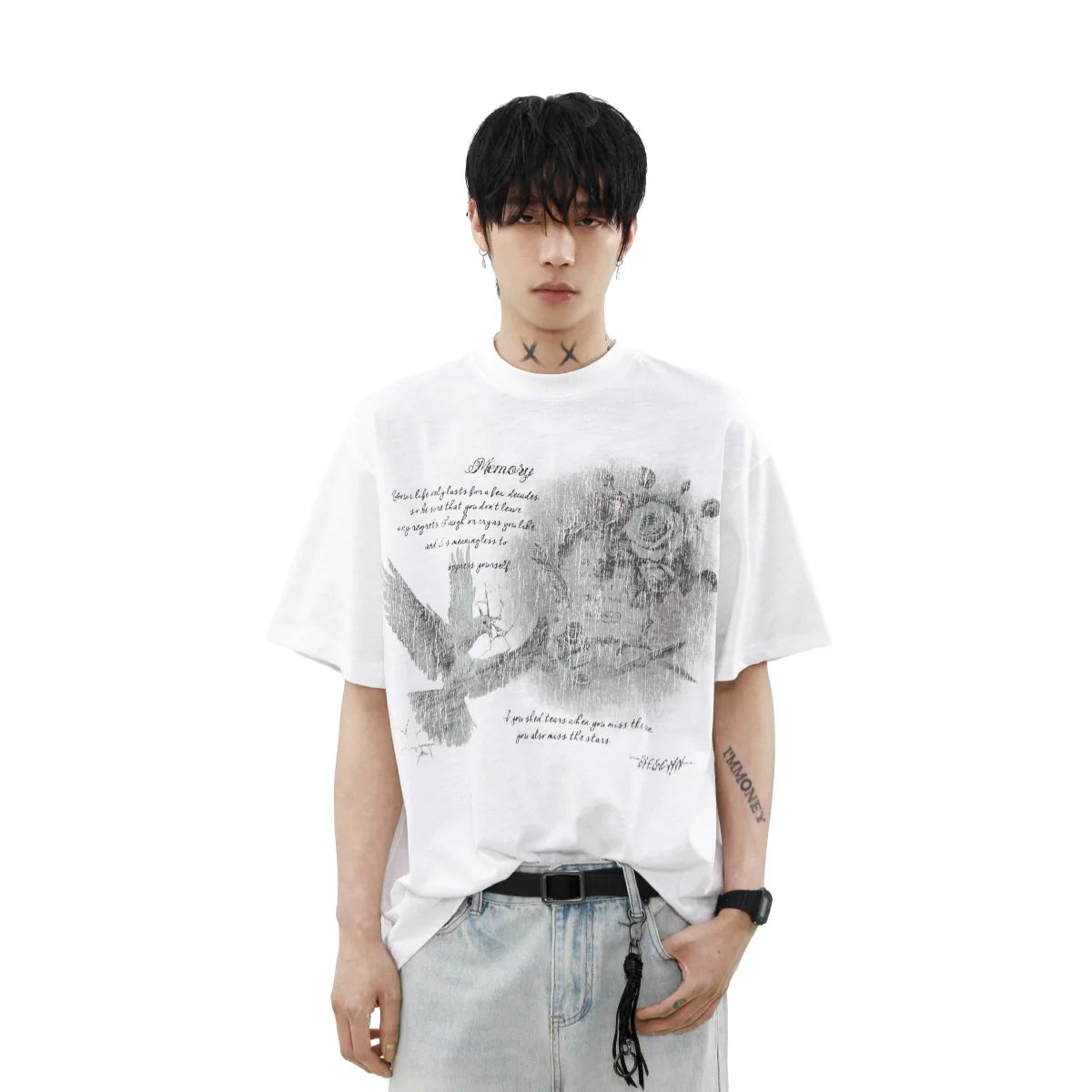 Faded Memory Dove Graphic Tee - Notkicks