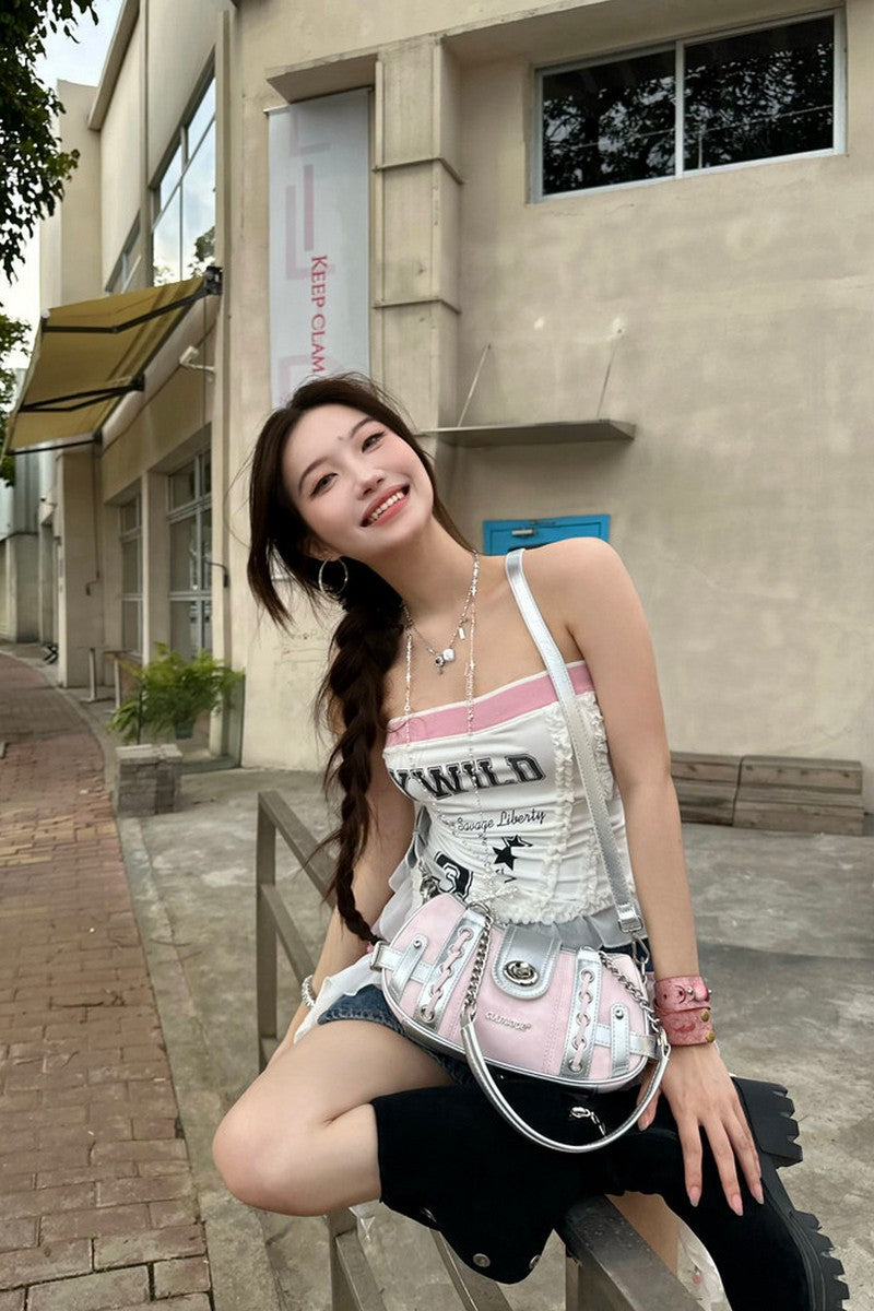 Y2K Chain Underarm Bag - Notkicks