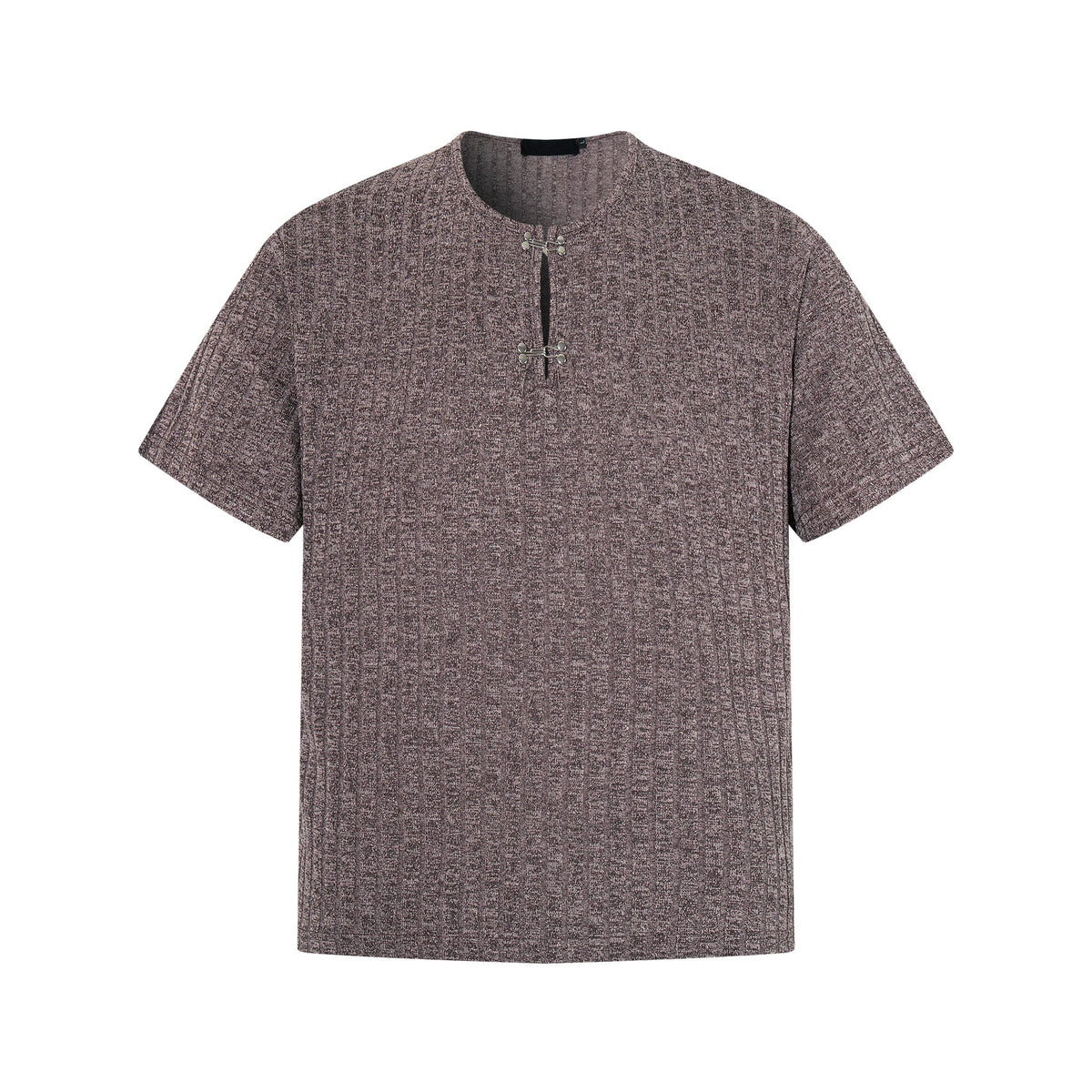 Clay Heather Textured Knit Tee - Notkicks