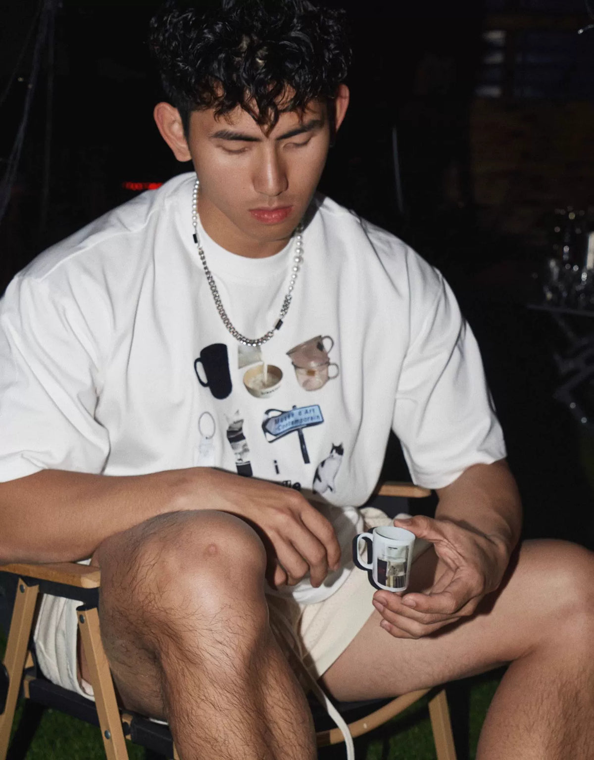 Café Print Graphic T-Shirt - Notkicks