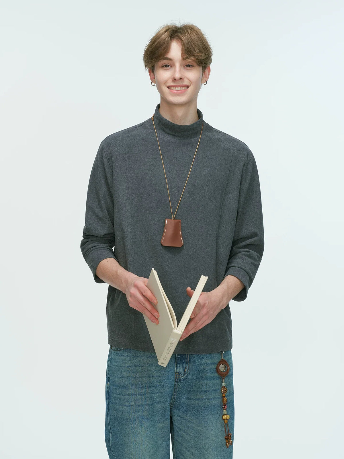 Draped Edge Mockneck Top - Notkicks