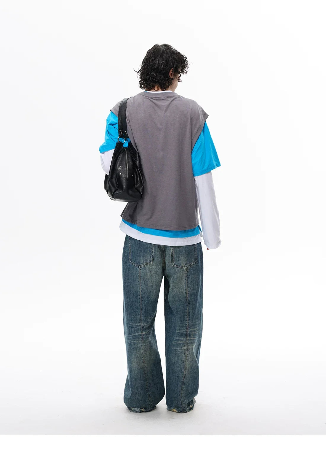 Two-Tone Stack Layer Tee Top - Notkicks