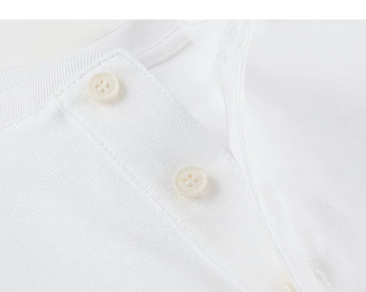 Core Crest Short-Sleeve Henley Tee - Notkicks