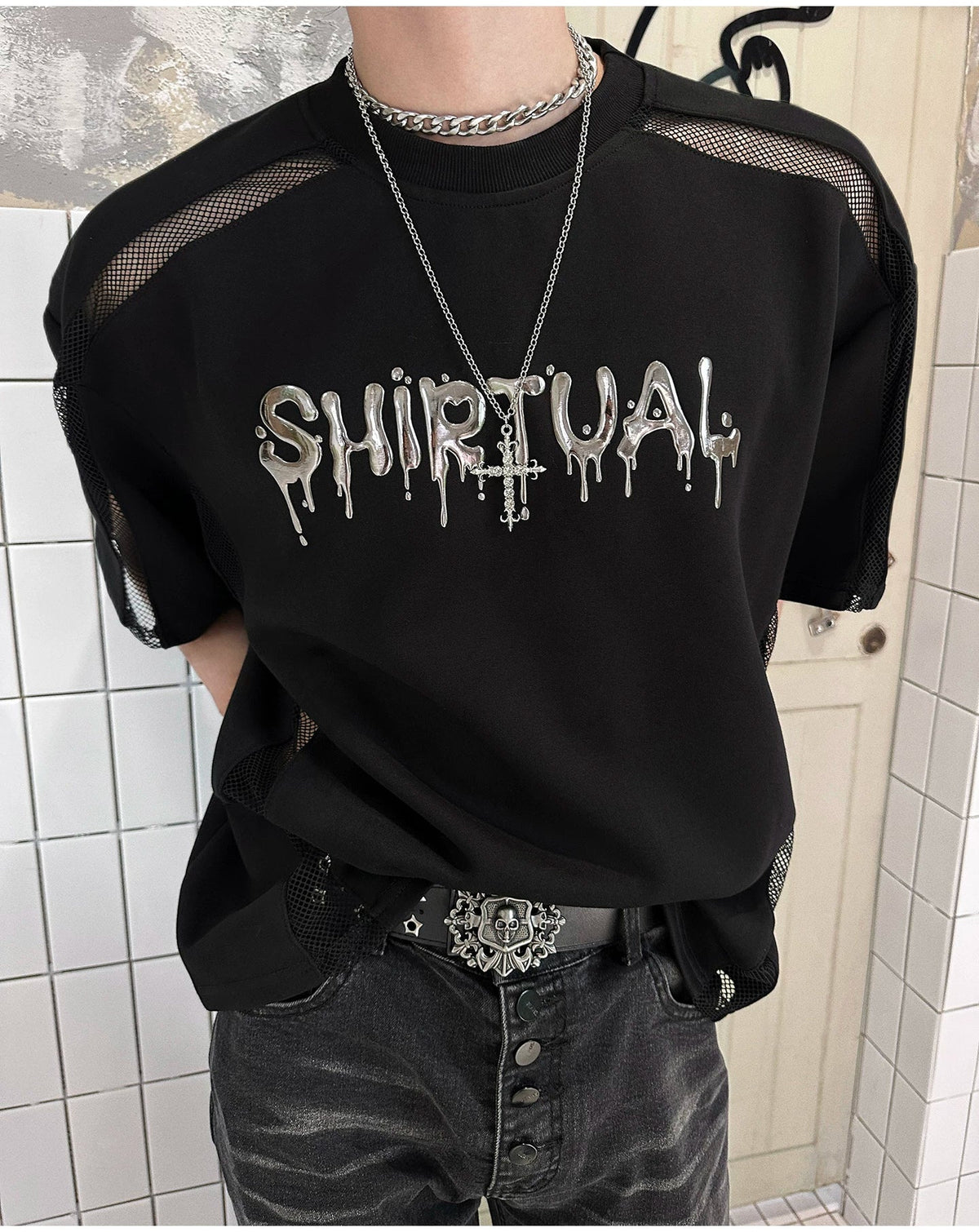 Chrome Spirit Mesh Ritual Tee - Notkicks