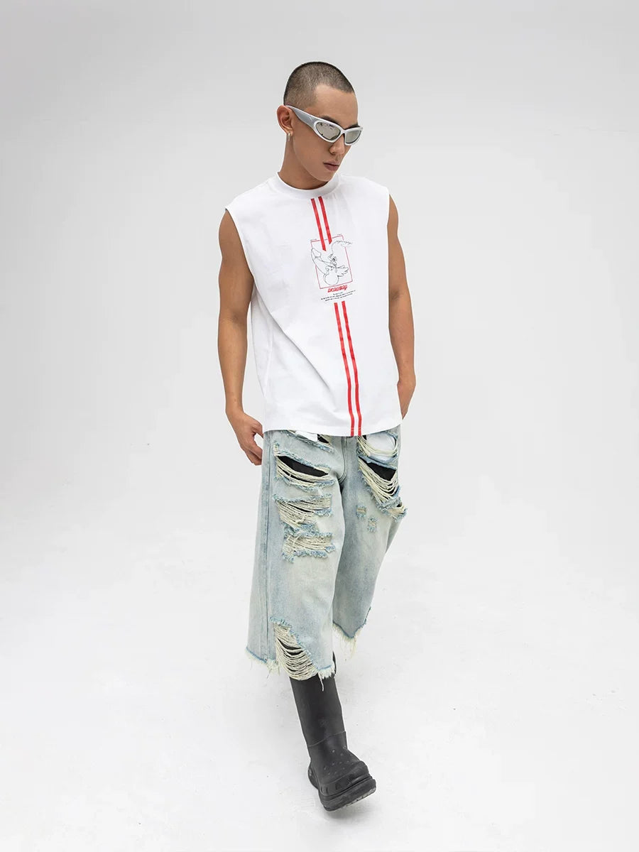 Redline Cowboy Graphic Sleeveless Tee - Notkicks