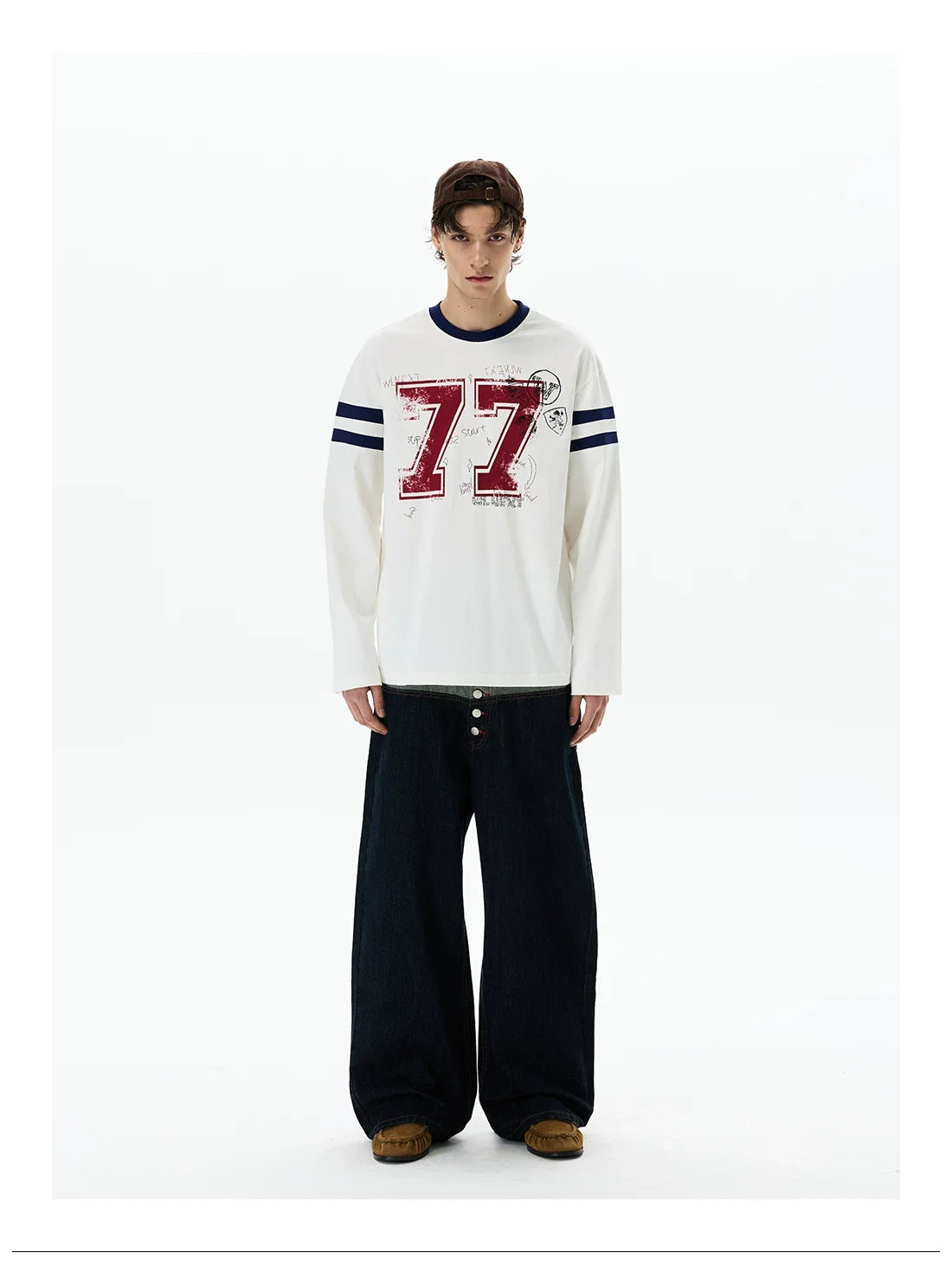 Chalkboard 77 Varsity Longsleeve Tee - Notkicks
