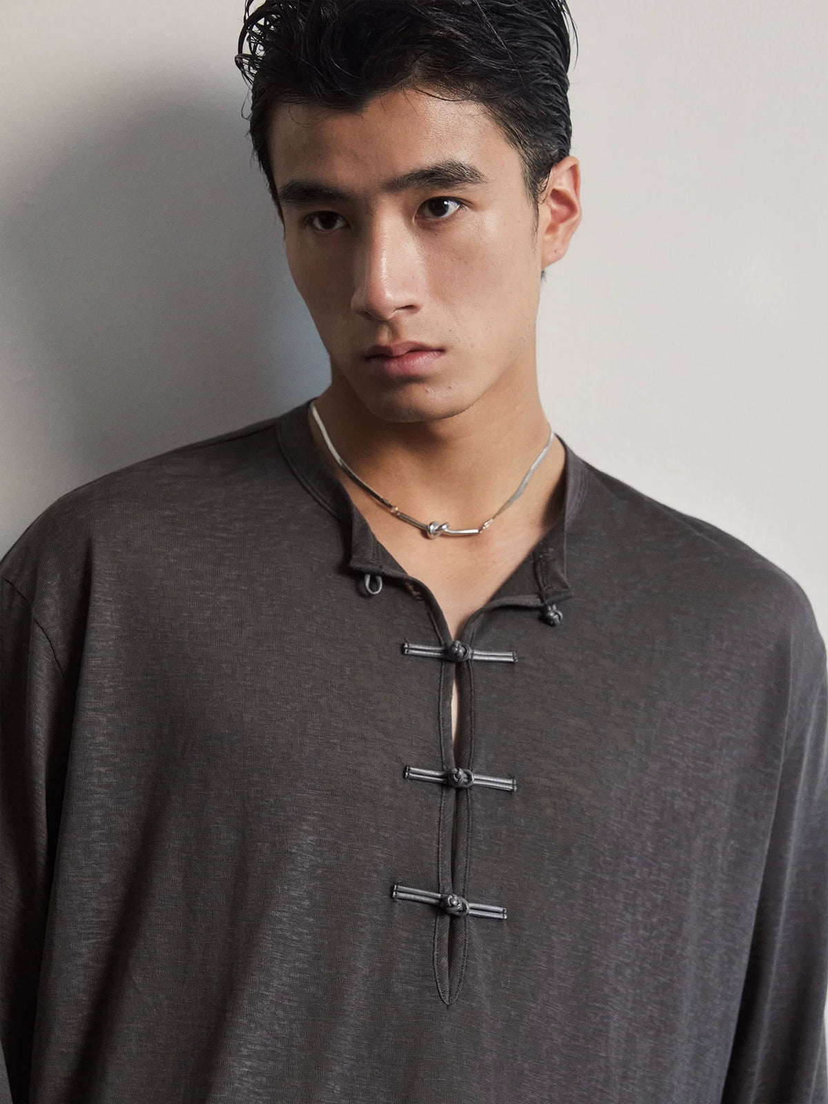 InkLatch Drape Henley Tee - Notkicks