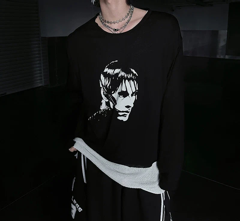 Vivid Void Portrait Longsleeve Tee - Notkicks