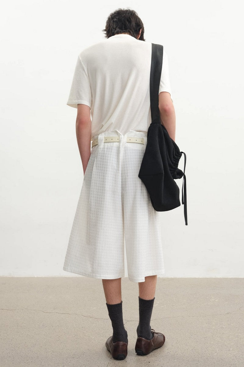 Patchwork Leather Drawstring Bag - Notkicks