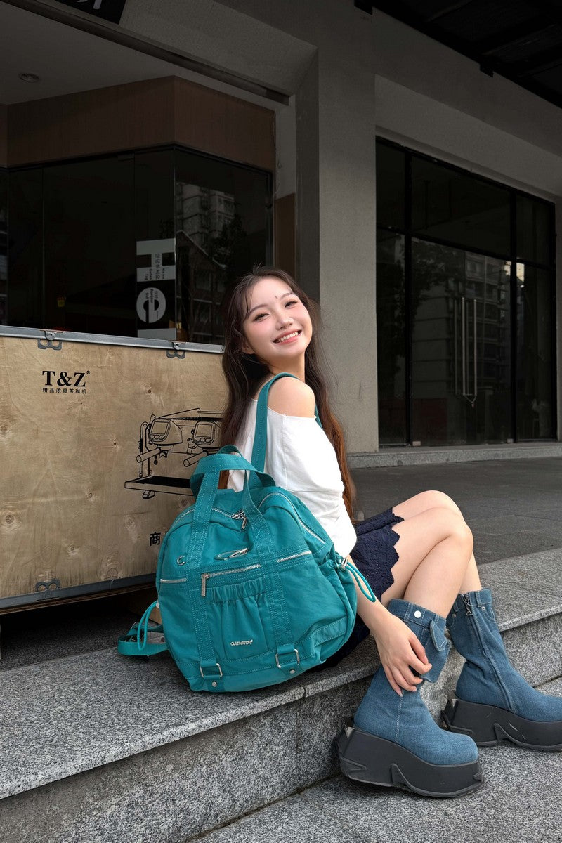 Ruched Nylon Backpack - Notkicks