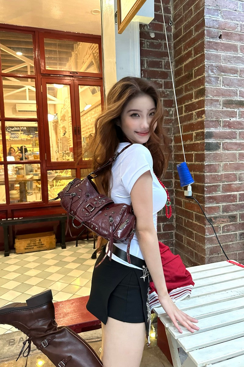 Waxed Leather Biker Bag - Notkicks