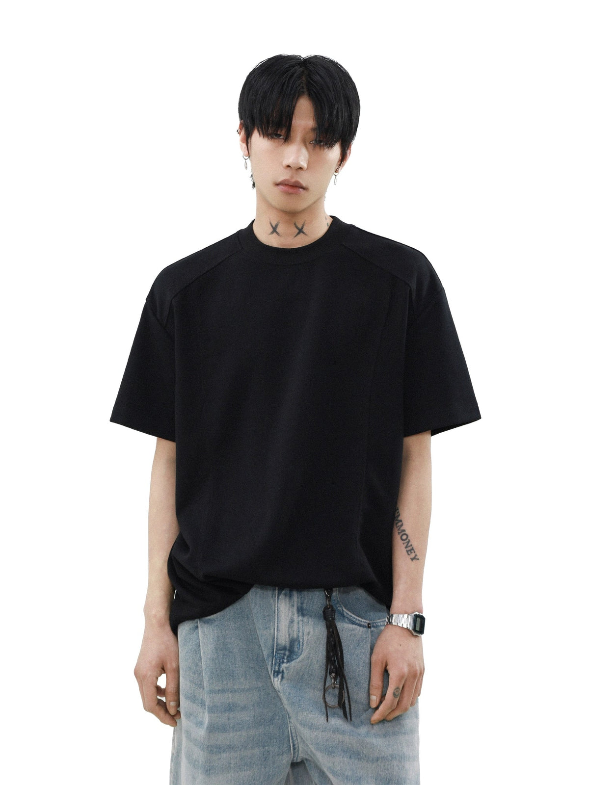 Silverline Seam Detail Relaxed Tee - Notkicks