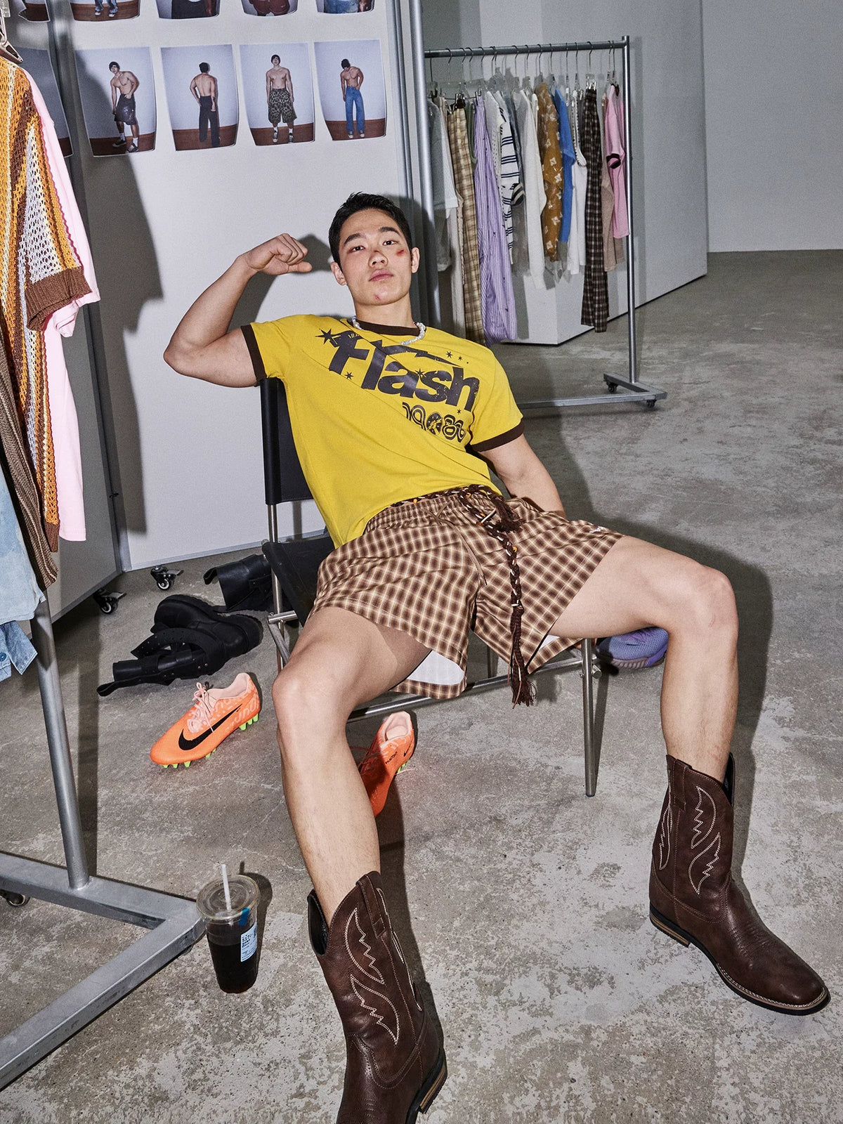 Flash 1988 Yellow Ringer Graphic Tee - Notkicks