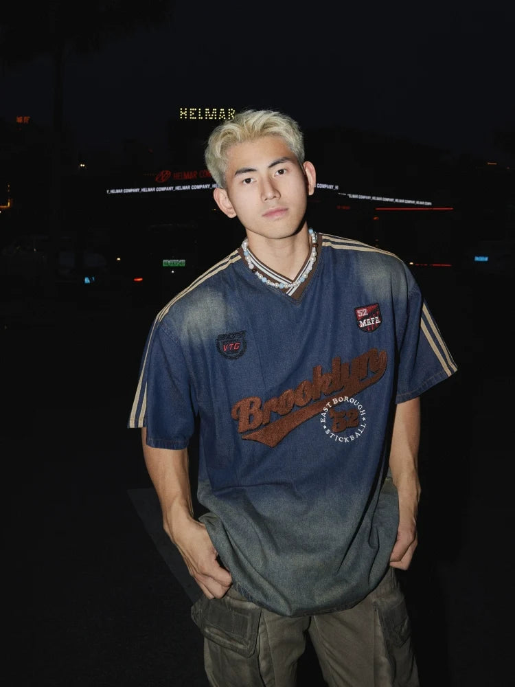Vintage Brooklyn Ombre Denim Shirt - Notkicks