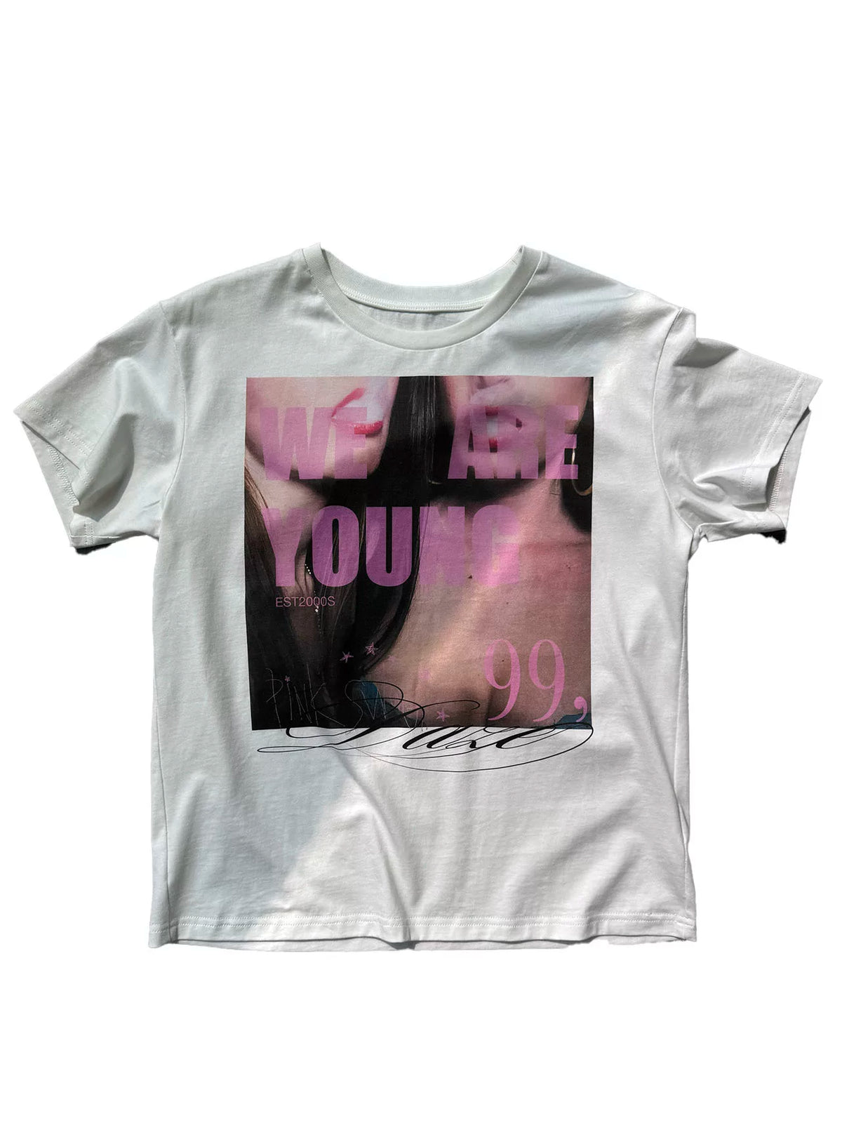 We Are Young Pink Graphic Tee - Notkicks