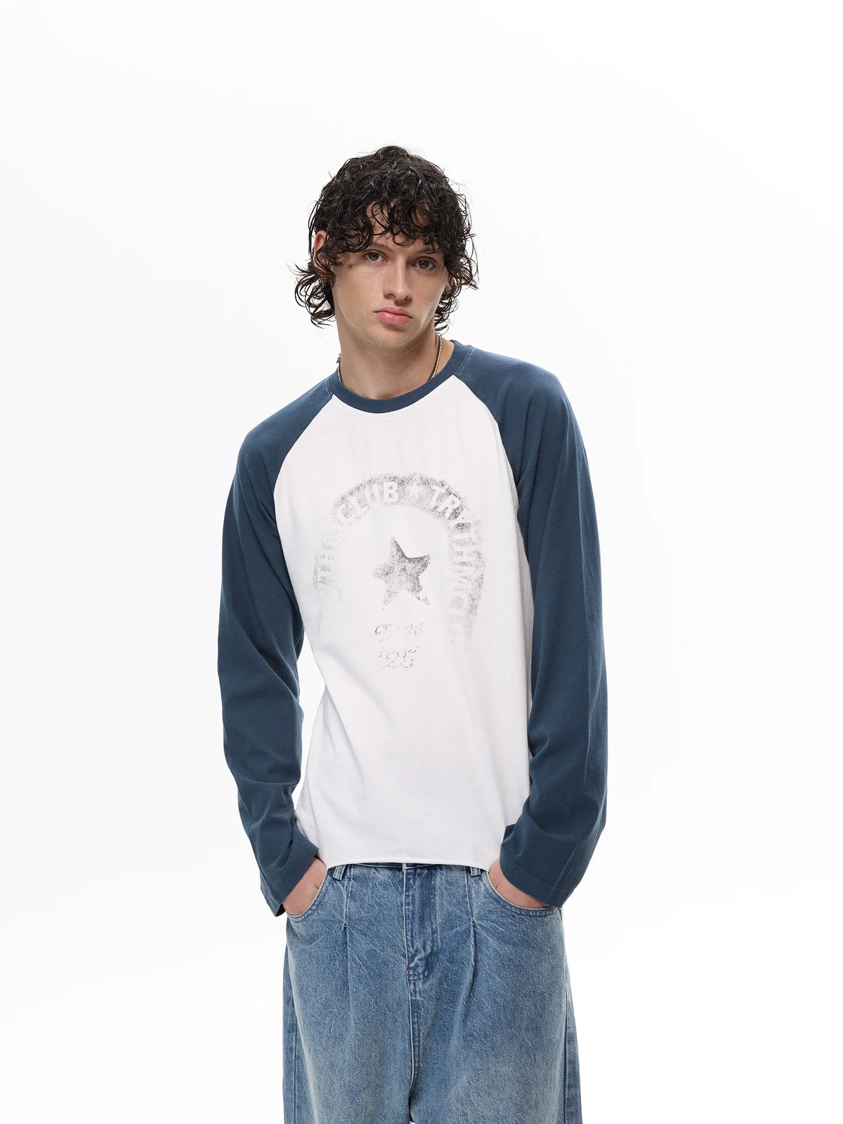 Faded Club Star Raglan Tee - Notkicks