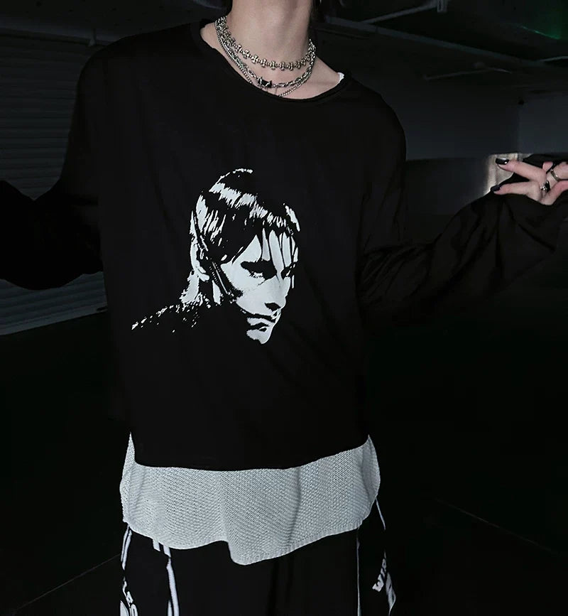 Vivid Void Portrait Longsleeve Tee - Notkicks