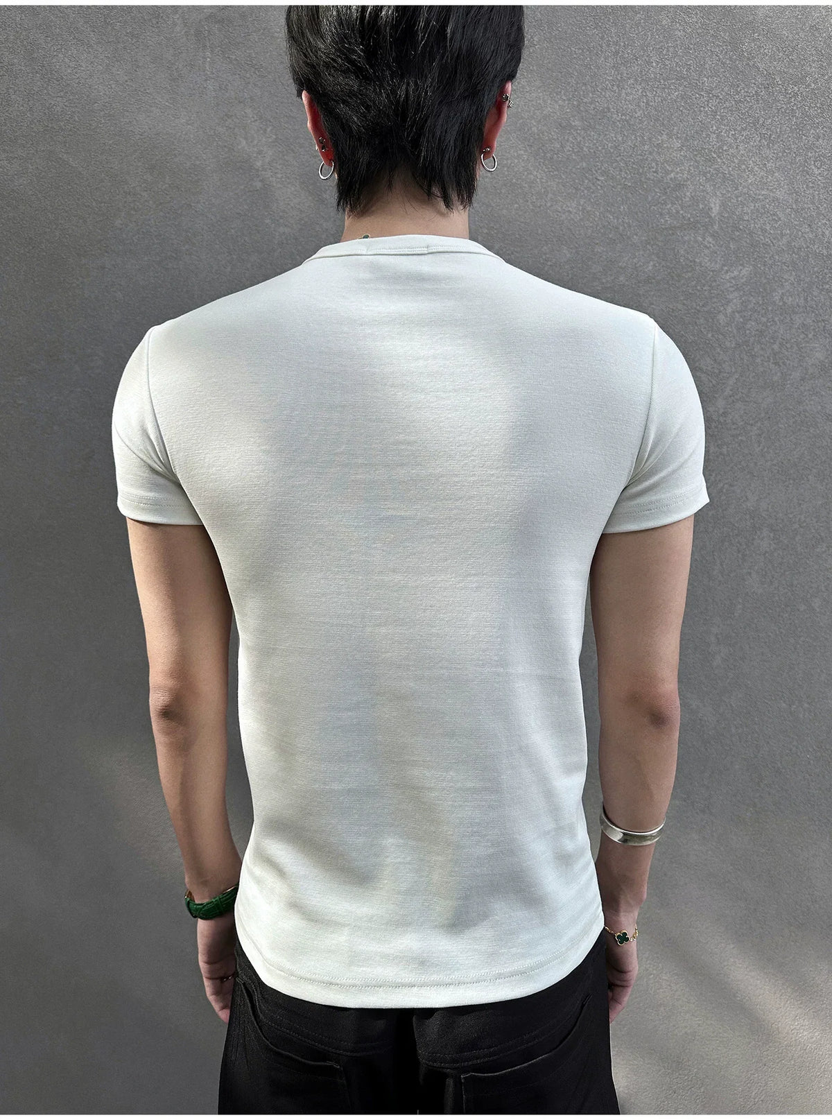 Midnight Gaze Grommet Placket Tee - Notkicks