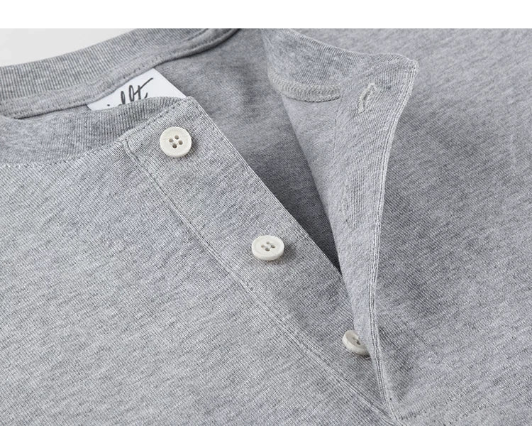 Core Crest Short-Sleeve Henley Tee - Notkicks
