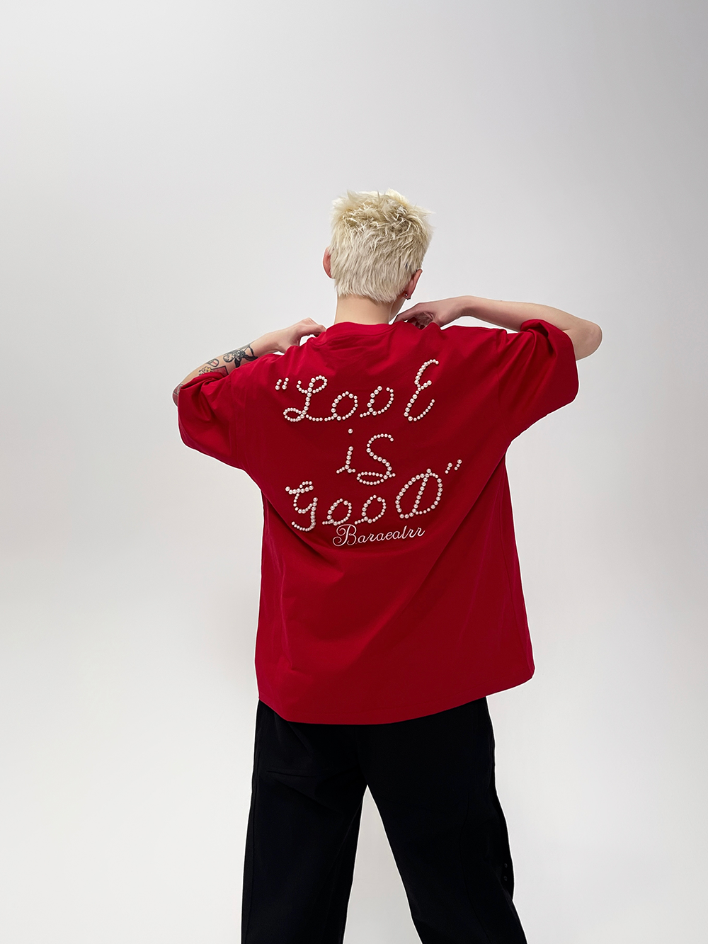 Love Is Dydup Pearl Lettering Tee - Notkicks