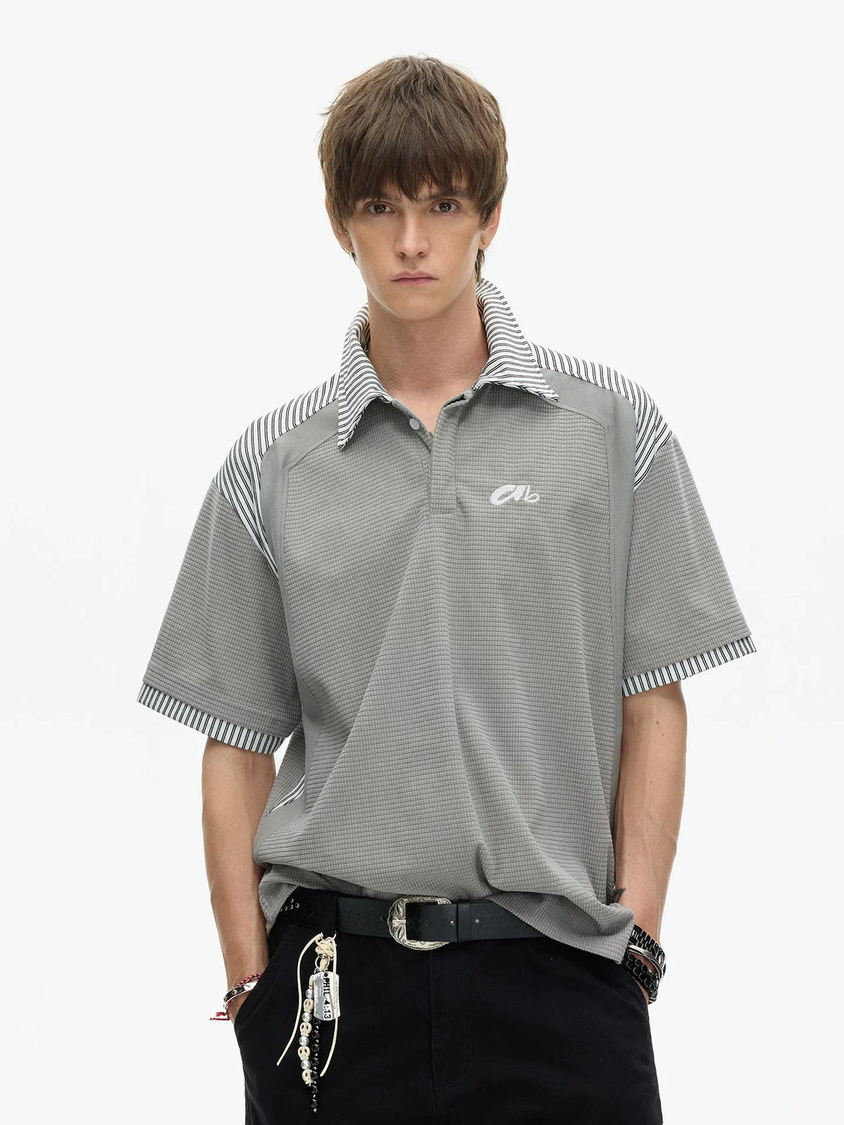 Stripe Collar Club Polo Tee - Notkicks