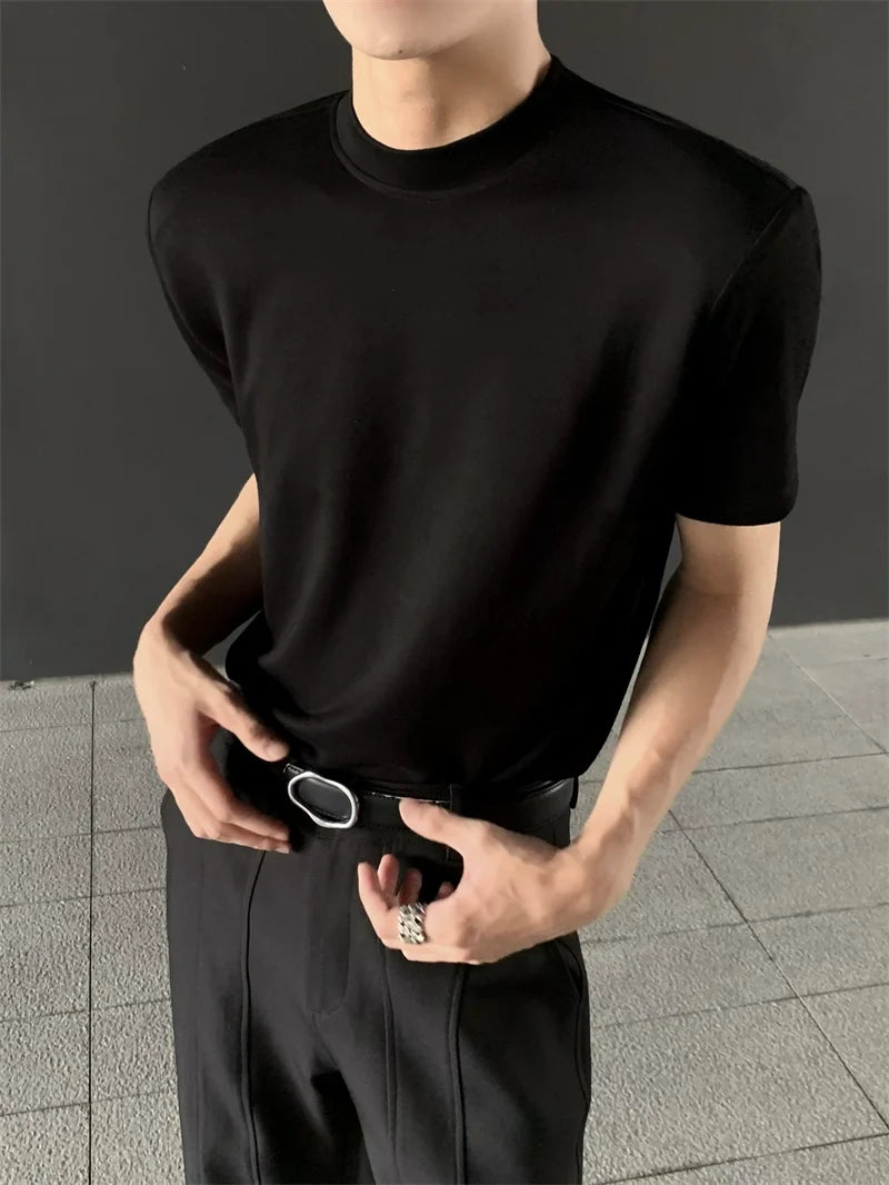 Structured Mock Neck Tee - Notkicks