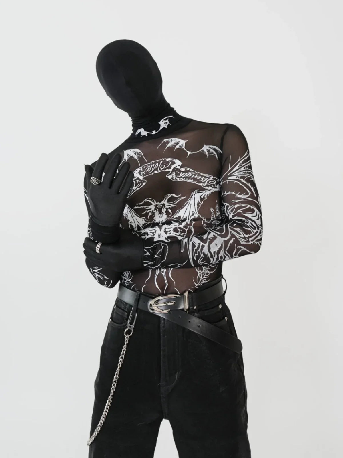 Nightspawn Tattoo Mesh Top - Notkicks