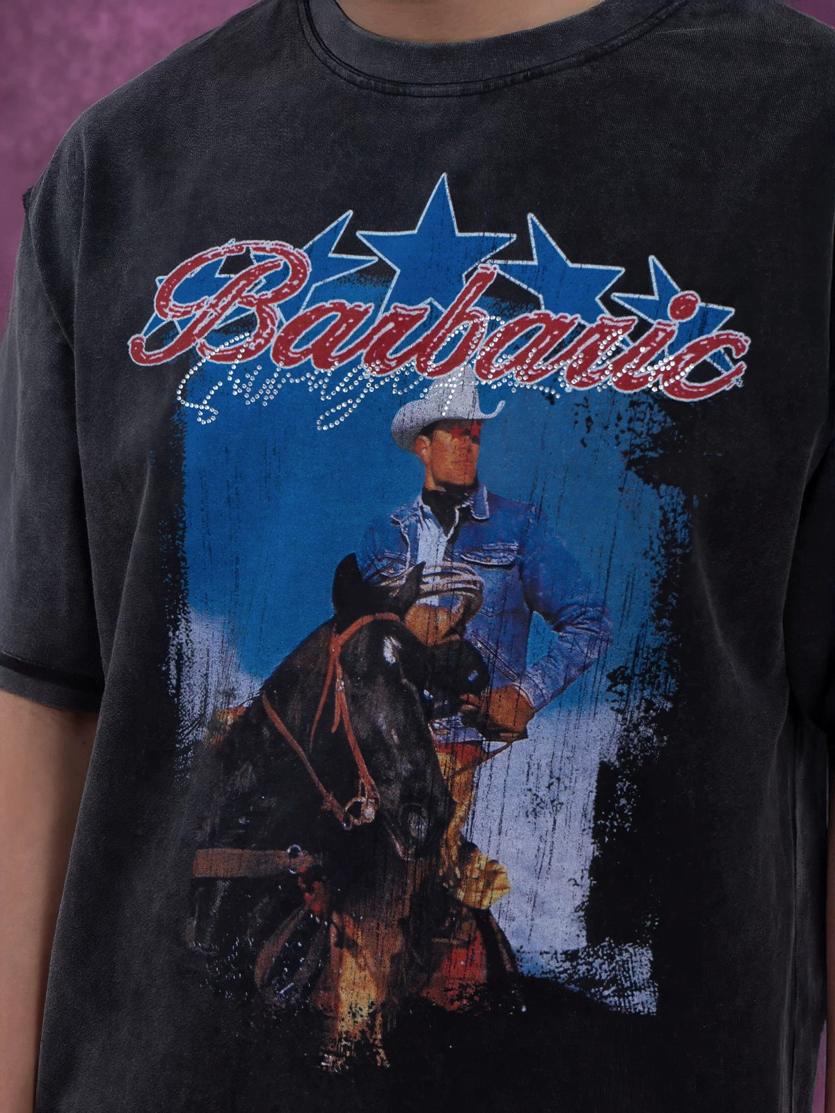 Barbaric Rodeo Vintage Wash Graphic Tee - Notkicks