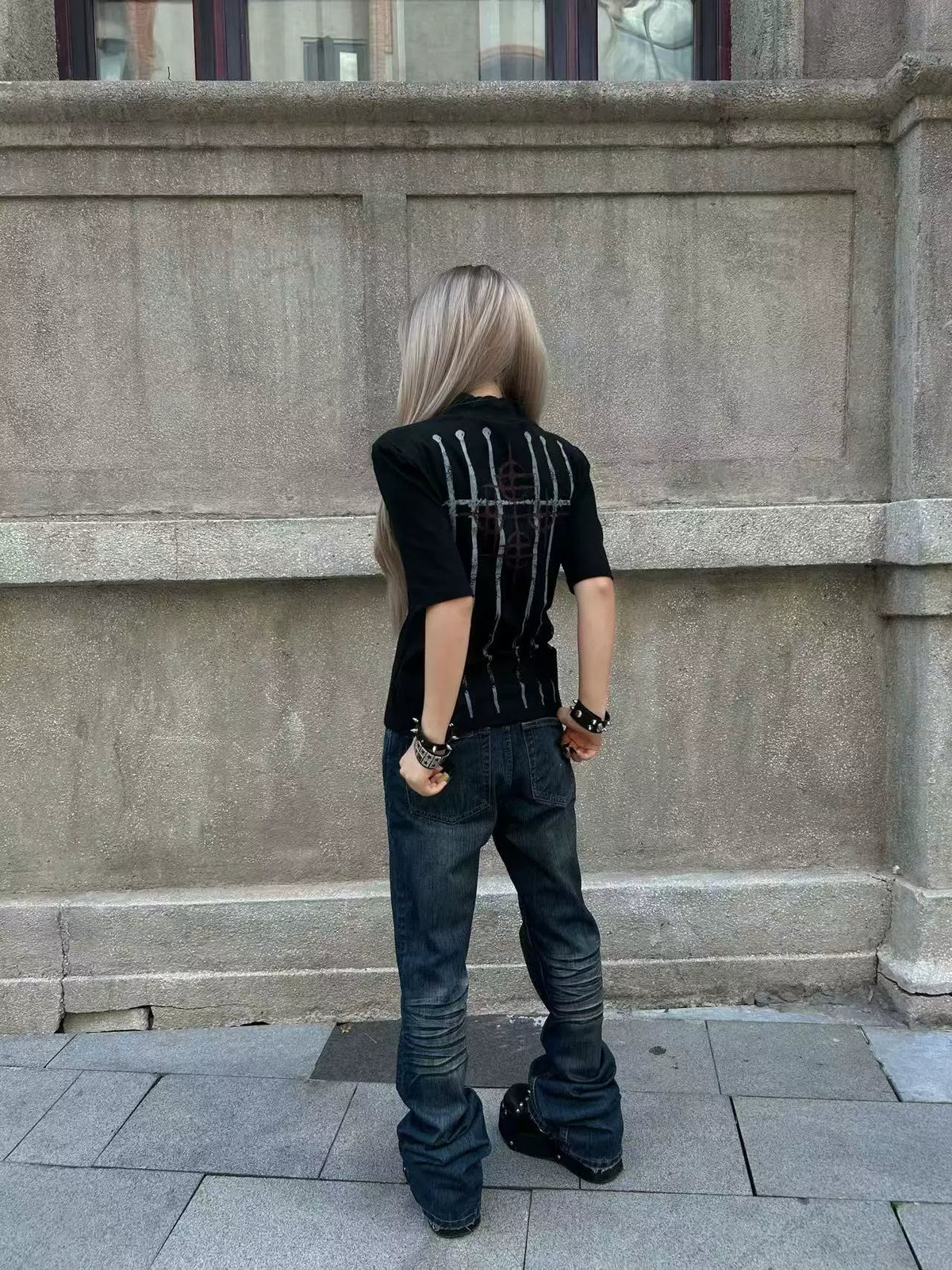 Crimson Sigil Spire Mockneck Tee - Notkicks