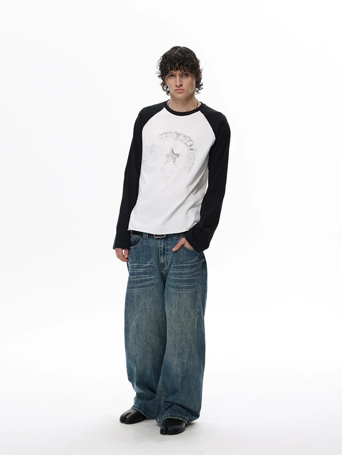 Faded Club Star Raglan Tee - Notkicks