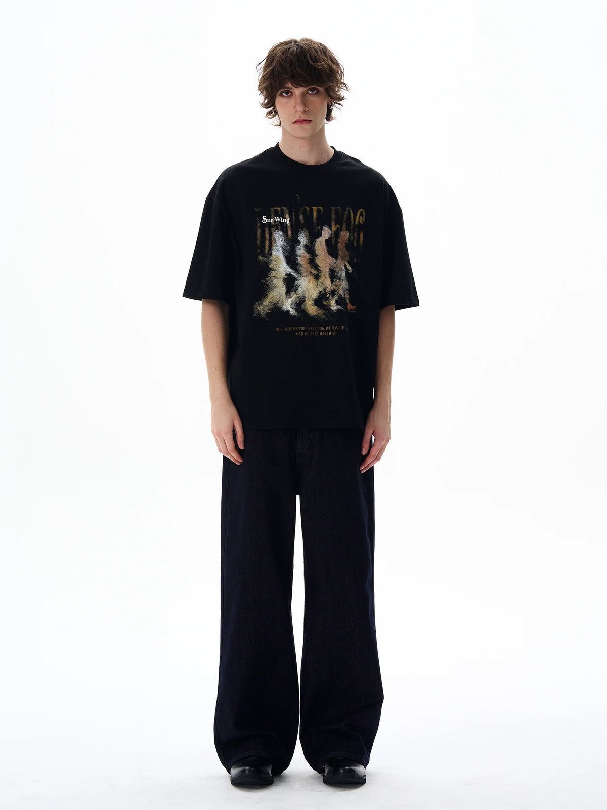 Dense Fog Graphic Oversized Tee - Notkicks