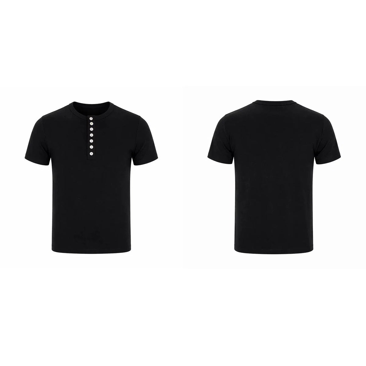 Essential Button Henley Tee - Notkicks