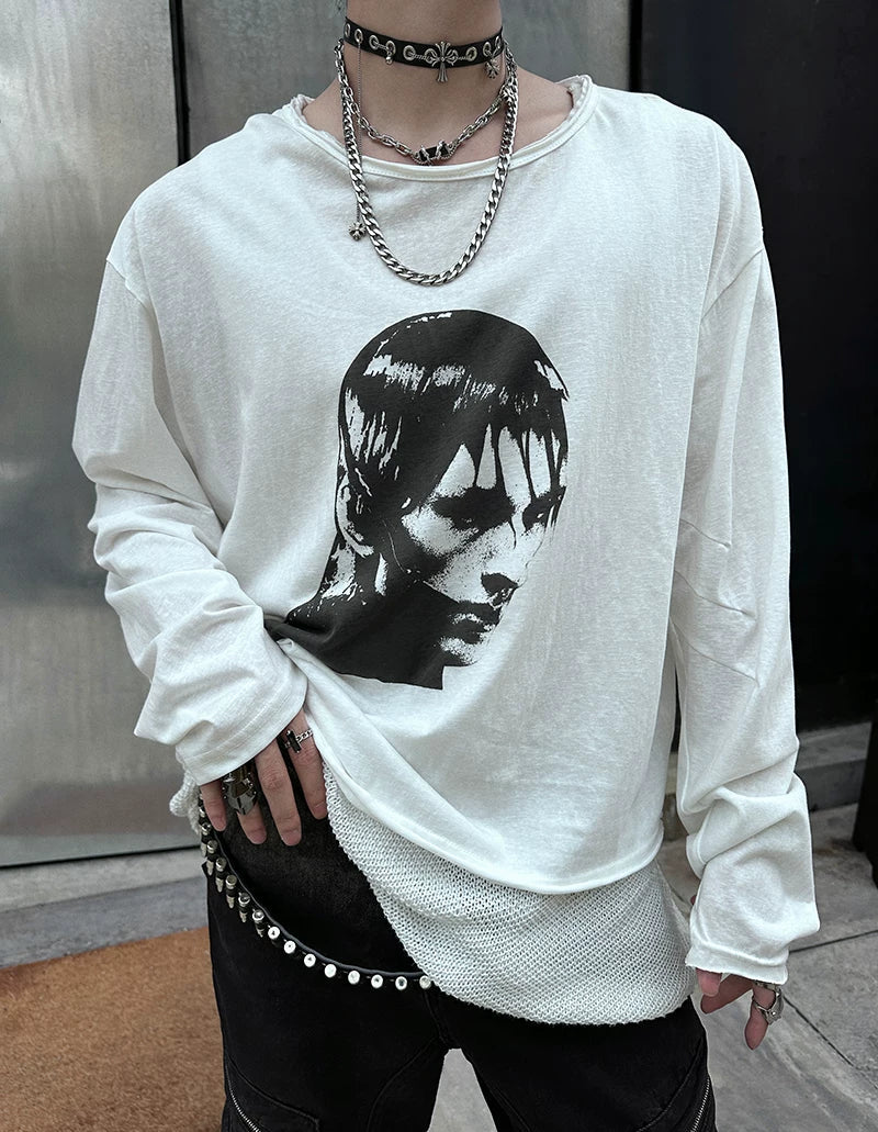 Vivid Void Portrait Longsleeve Tee - Notkicks